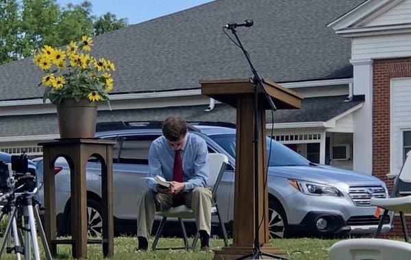 Rev. Jonathan Harris, pastor at Mount Zion UMC