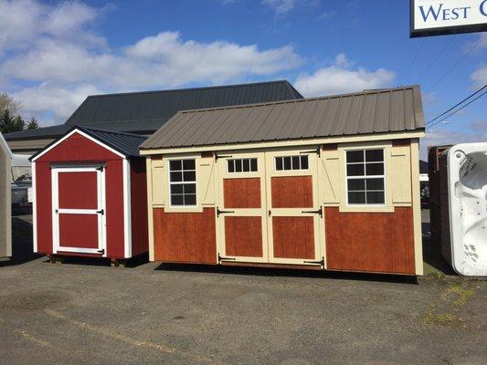 sheds onsite to explore - made to order!