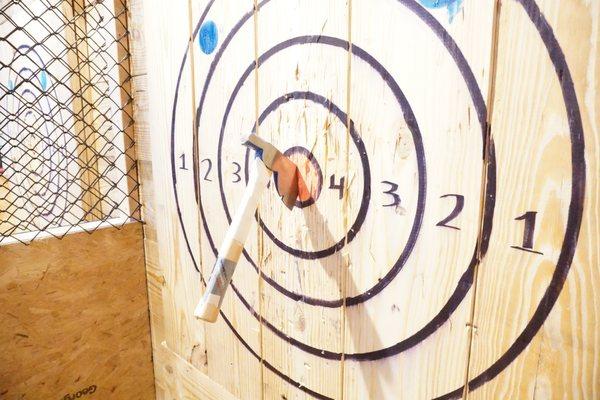 Axe Throwing Courts!  Indoor and outdoor!