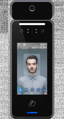 No Contact Temperature Scanner Kiosk Device + Attendance & RFID Cards - Facial Recognition & Time attendance Software +100 Free RFID CARDS