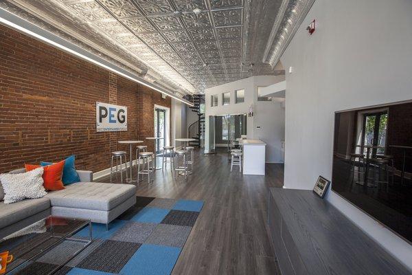 First Floor of Pritt Entertainment Group's Downtown Akron Offices