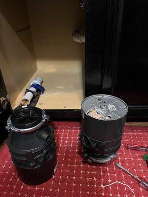 Garbage disposal replacement