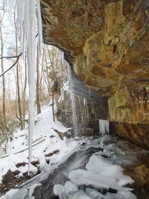 Frozen Lodge Falls