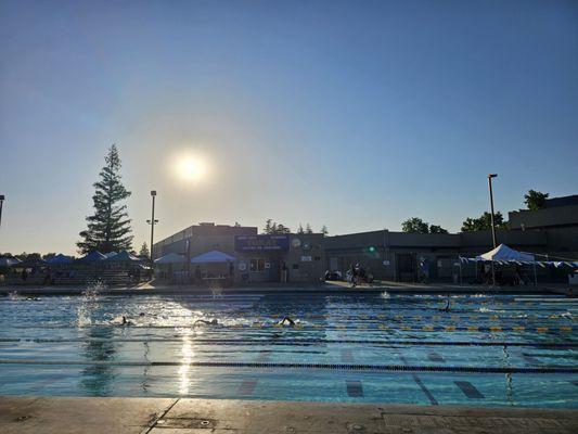 California kids swimming competition.