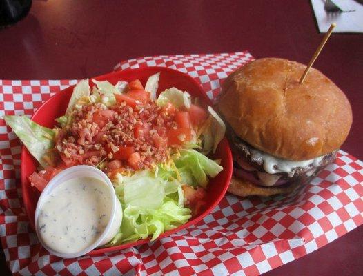 Burger w/Side Salad...