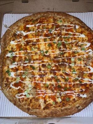 Buffalo chicken pizza