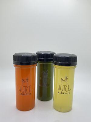 JUICE PERIOD REMEDIES are daily dose shots curated for specific ailments, prevention and treatments.