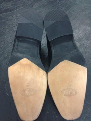 Half sole and heels on men's shoes