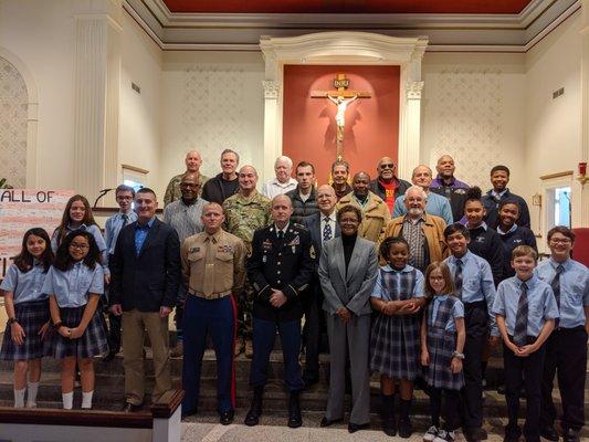 Student Council Veterans Day Prayer Service