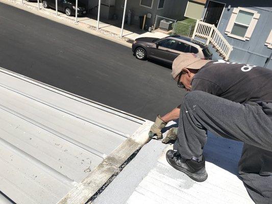 Scott is repairing another Roofers mistake.