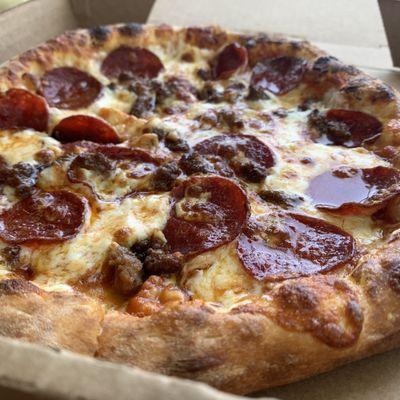 When the rain washes you clean you'll know  New to me pizza joint near DT Brea turned out to be incredible   Small Sausage & Pepperoni Pie