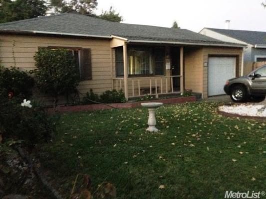 This was a short sale that was sold in Sacramento