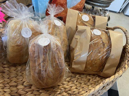 Homemade Long Fermented Sourdough Products including Artisan Breads, Cookies, Crackers, Waffles and more.