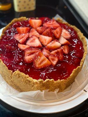 Strawberries cheesecake