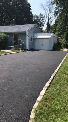 New asphalt Driveway