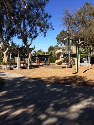 very cool little playground. beautiful location.