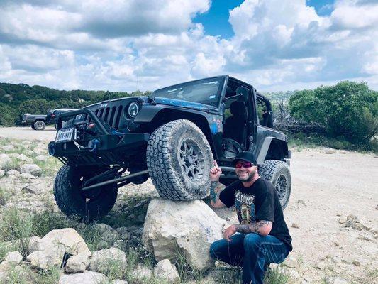 My Happy Jeep after being fixed by Baldy's Jeep Shop.