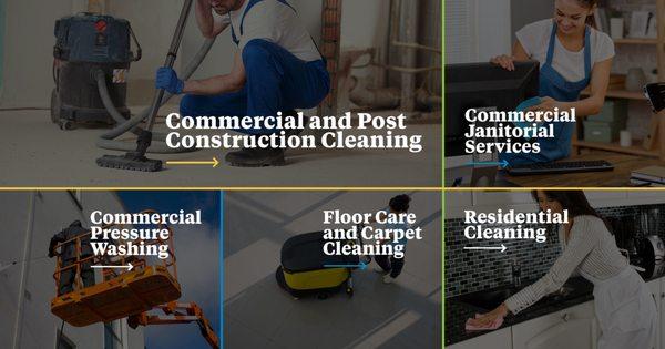 Our List of Commercial and Residential Cleaning Services