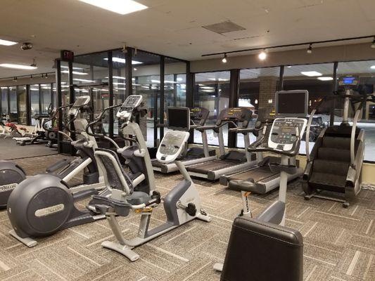 Big windows to let in the light while you tear through your cardio