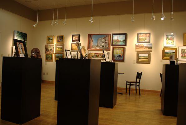 Some of the gallery space at Latrobe Art Center.