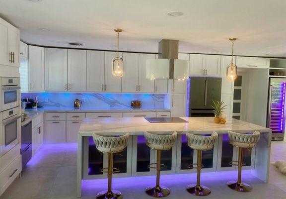 Kitchen Cabinets, Countertops, & Flooring