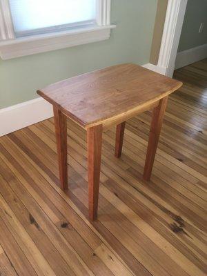 end table - Shaker style, red birch top and cherry legs. $550, 2 for $1000