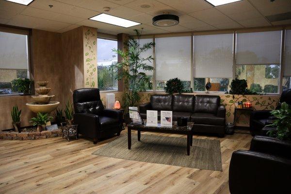 Front office waiting area