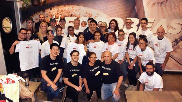 Volunteers helped us roll over 400 burritos to feed Orange County's homeless for the 2nd Annual Thanksgiving Harvest Feast!