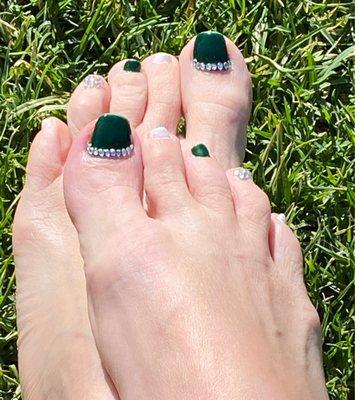 Pedicure with design