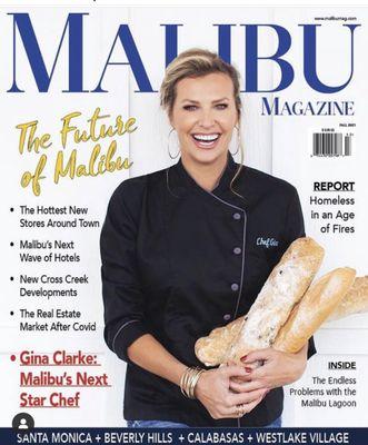 Featured on the cover of Malibu Magazine