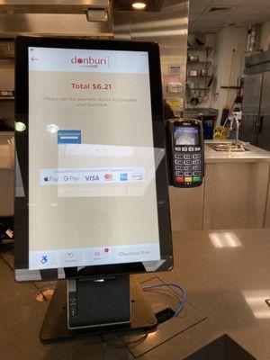 Small Ordering Kiosk