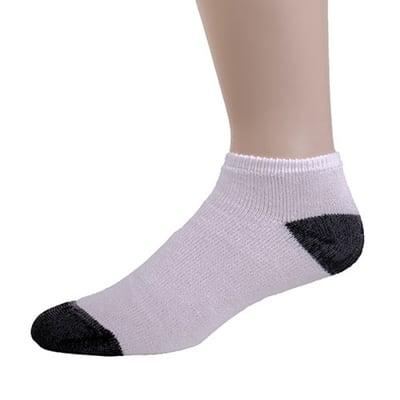 On Sale now! AMERICAN MADE BRAND BLACK HEEL AND TOE LOWCUT SOCKS SIZE 10-13
 http://goo.gl/jloj6I