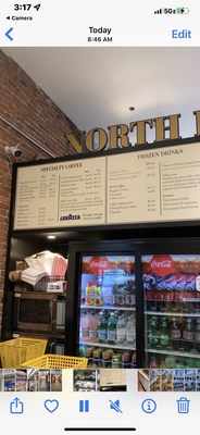 North End Bakery menu