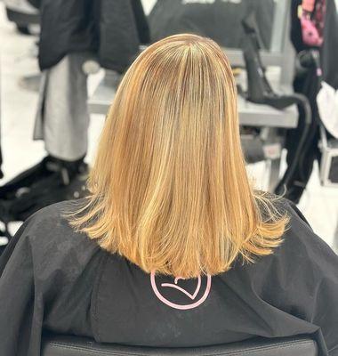 Elevate your style with highlights that make a statement! Big cut, big glow.