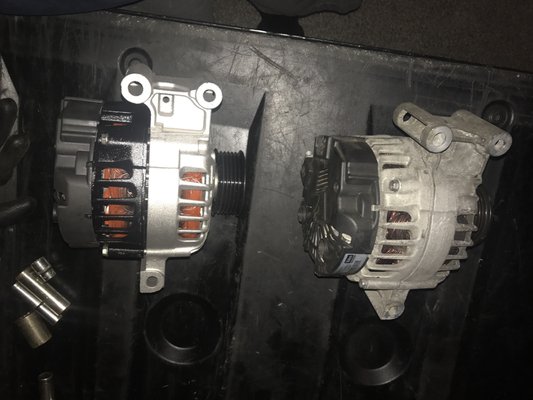 Replacing old alternator with a new one