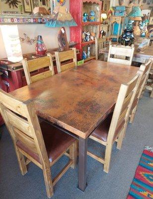 Copper top dinette set