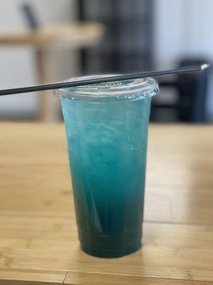 Mega blue raspberry iced tea