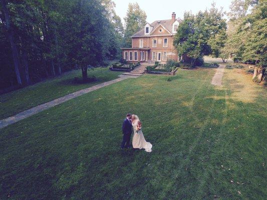 Beautiful wedding moment captured by Atlantic Wedding Video's drone. #wedding #drone #video #romantic