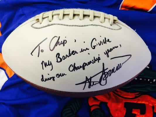 Signed By National Champion Head Football Coach Steve Spurrier