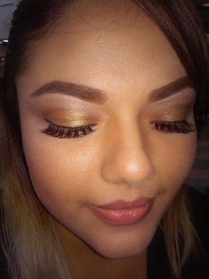 Make up and lashes