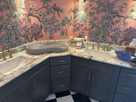 Bathroom marble countertops