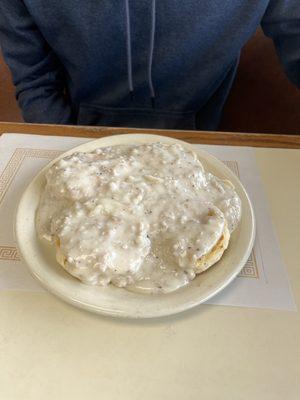 Full biscuits and gravy