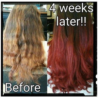 Brazilian Blowout and ombre