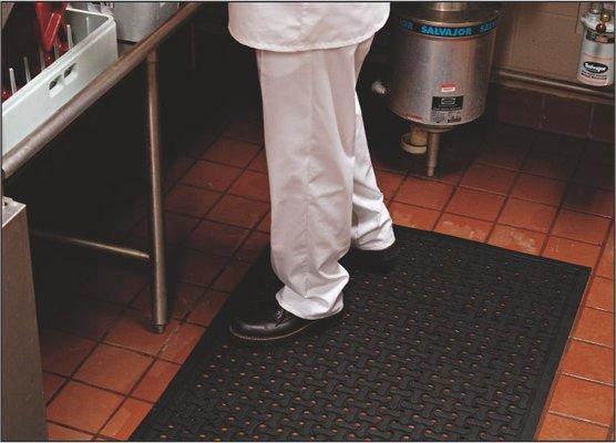 We are supplying anti-fatigue kitchen mats for our customers in Food Service.