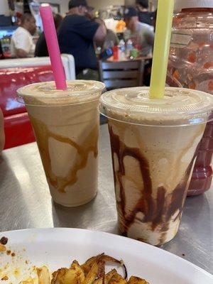 Peanut butter and mocha shake