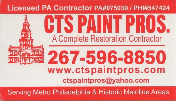 Business card. Call for free estimate.