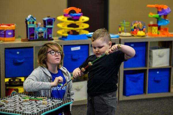 Kiddos can take ABA, speech, and occupational therapy all under one roof at Hopebridge.