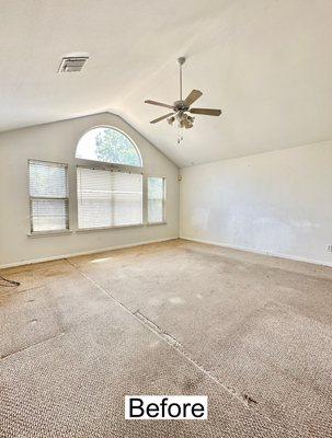 Living room renovation - before