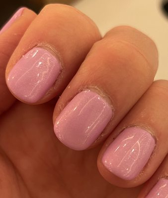 poorly done gel manicure