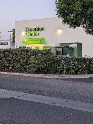 Donation Center at the rear of the store